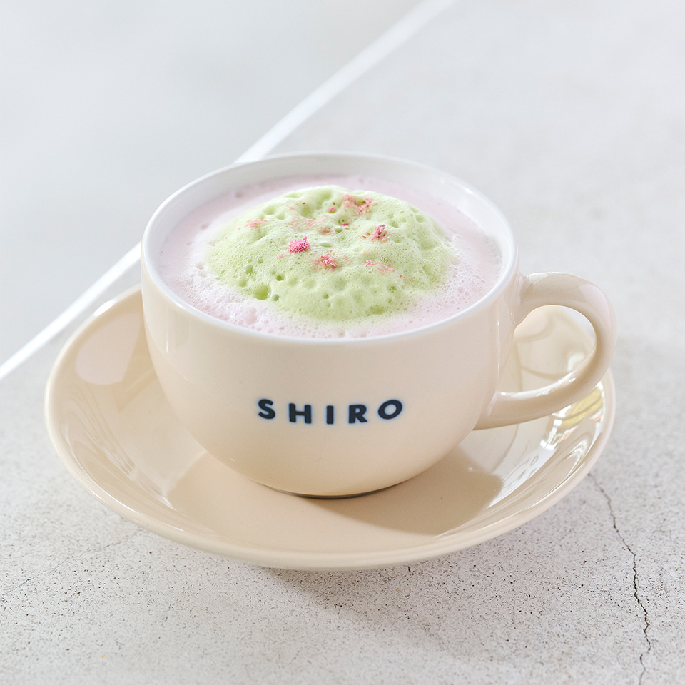 さくら抹茶ティーラテ