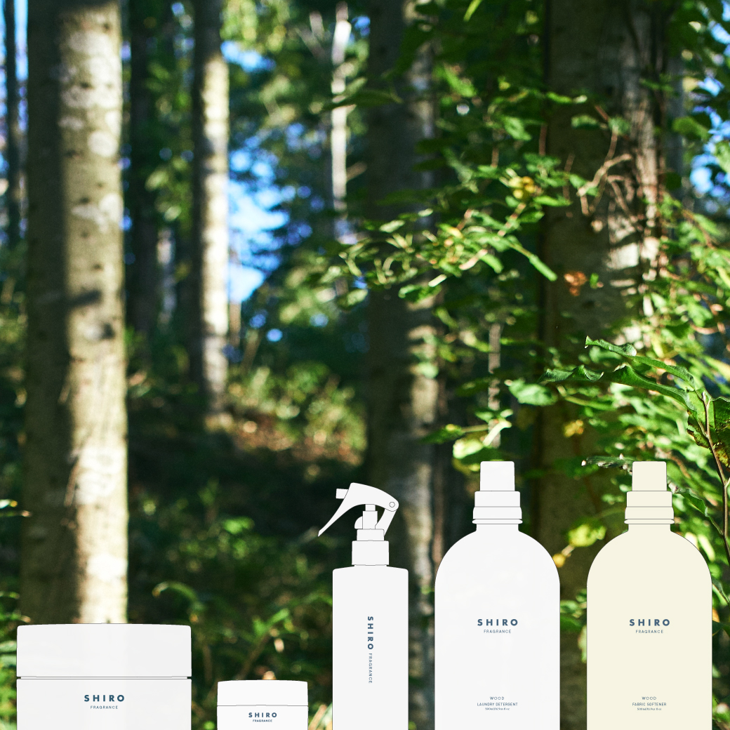 森林浴をしているかのような安らぎのフレグランス7種の天然精油を贅沢に配合した「ウッド」が登場