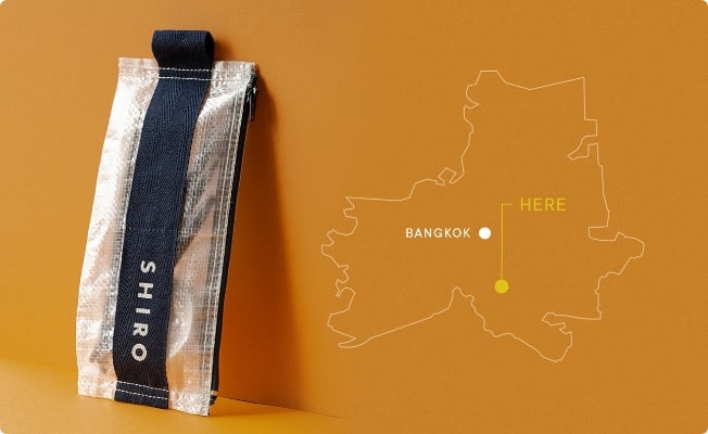 お米の袋ポーチの画像